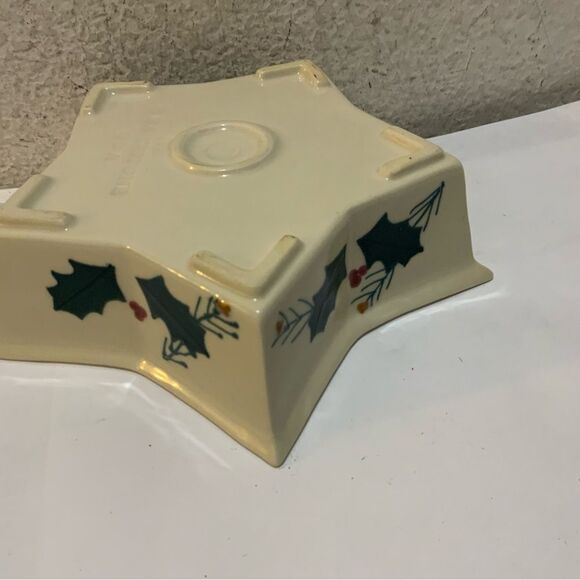 Hartstone Pottery Gingerbread Men Star Shape Candy Dish Christmas G20 - Picture 6 of 6